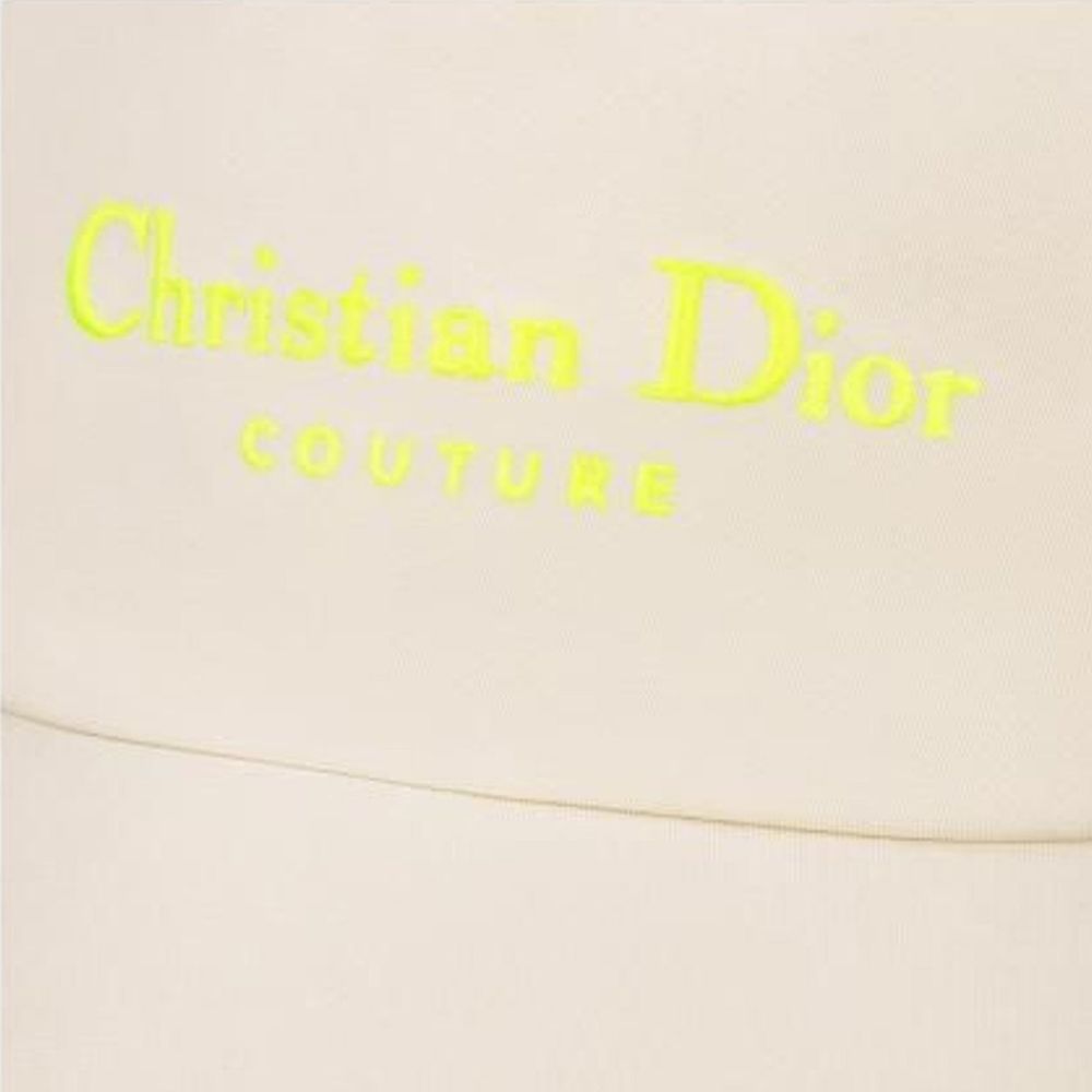 Chapéu com logotipo de algodão Dior