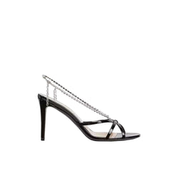 Sandálias de corrente de cristal Gucci
