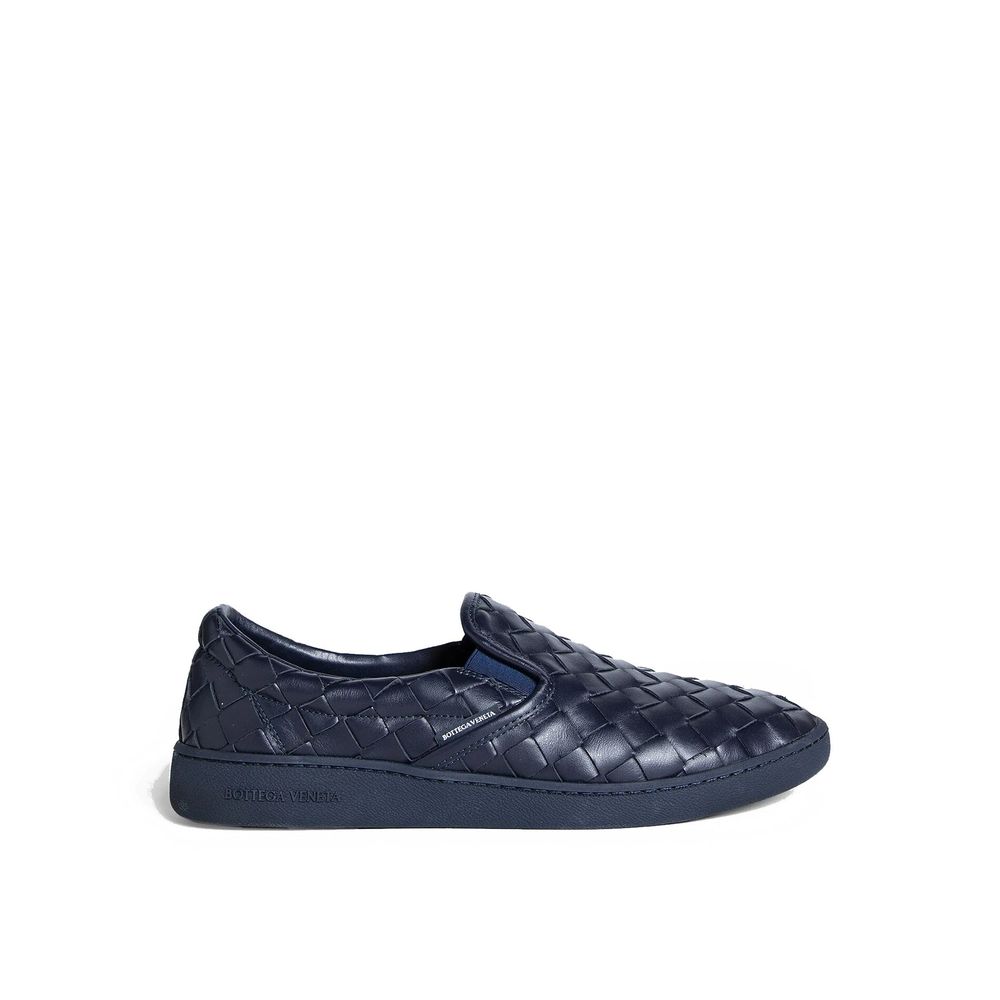Tênis de couro Bottega Veneta Intrecciato