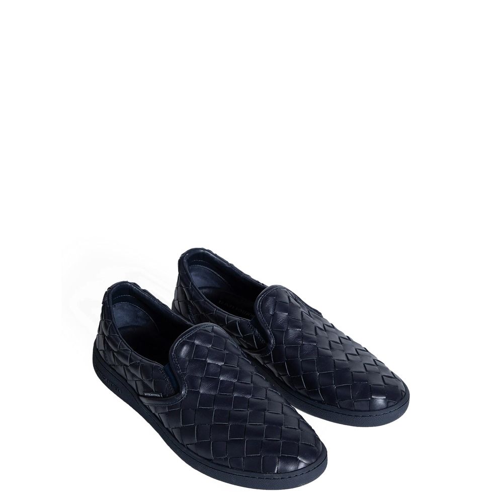 Tênis de couro Bottega Veneta Intrecciato