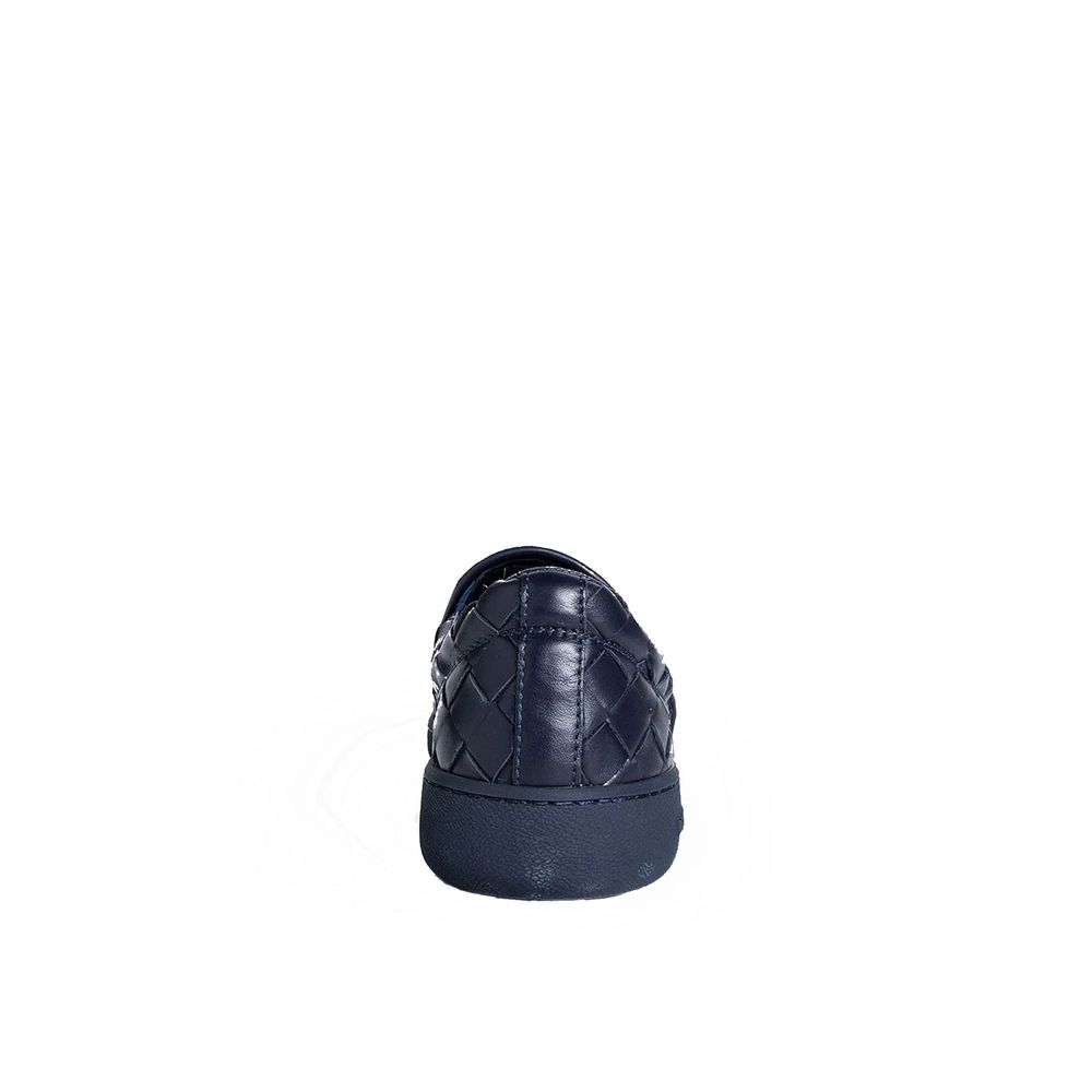 Tênis de couro Bottega Veneta Intrecciato