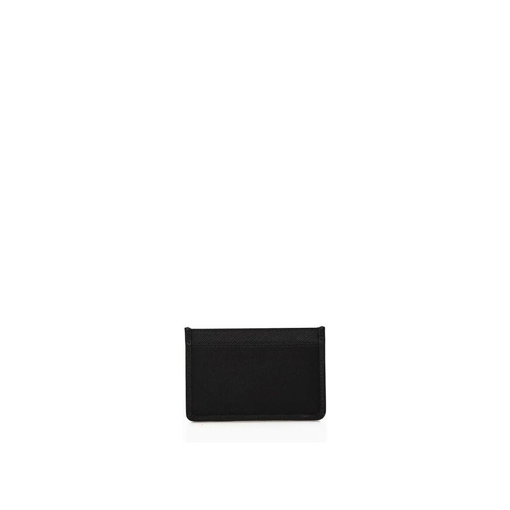 Porta-cartões Prada em nylon e couro