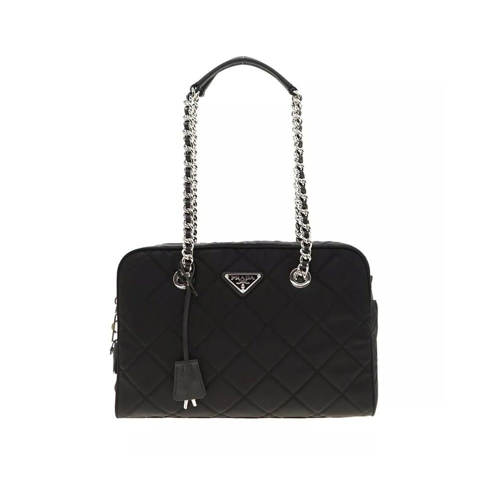 Bolsa de ombro Prada em nylon acolchoado