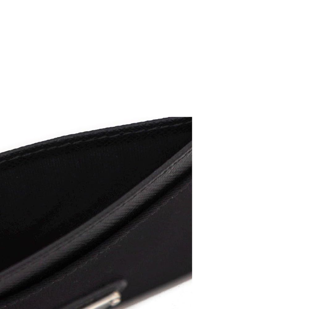 Porta-cartões Prada em nylon e couro