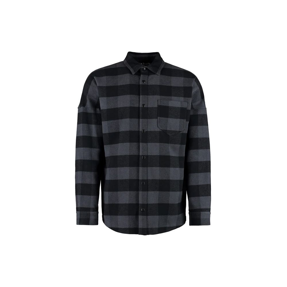 Sobrecamisa de algodão com logotipo Palm Angels