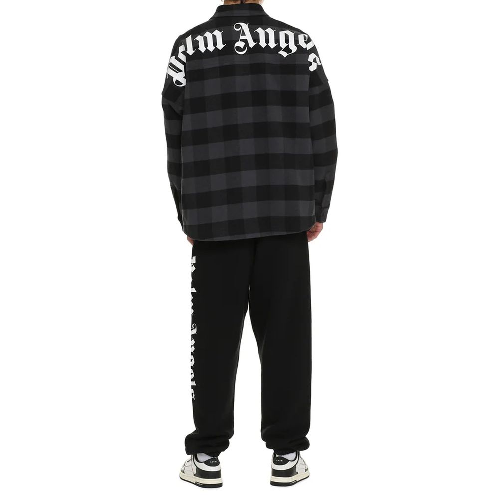 Sobrecamisa de algodão com logotipo Palm Angels