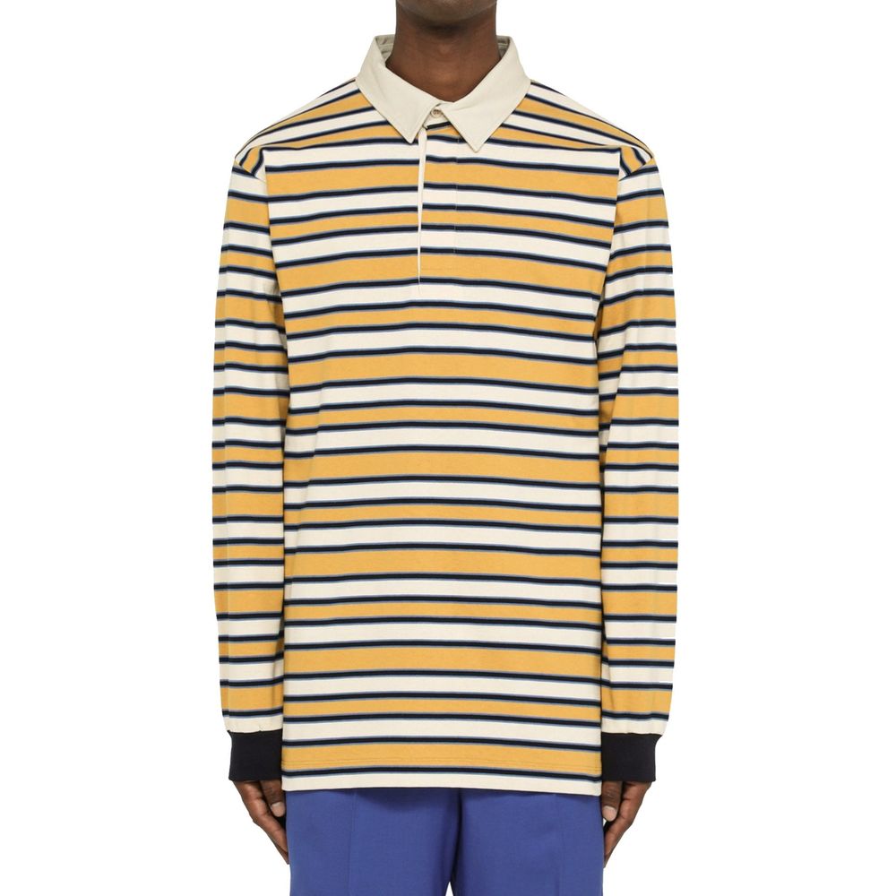 Camisa polo listrada Gucci
