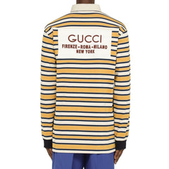 Camisa polo listrada Gucci