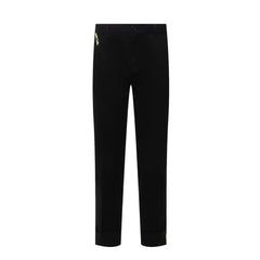 Calças de gabardine de algodão Versace