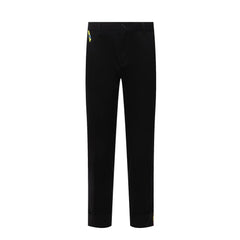 Calças de gabardine de algodão Versace