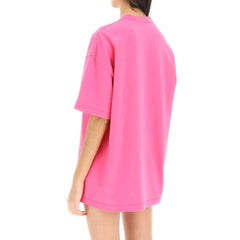 Blusa com logotipo de algodão Versace