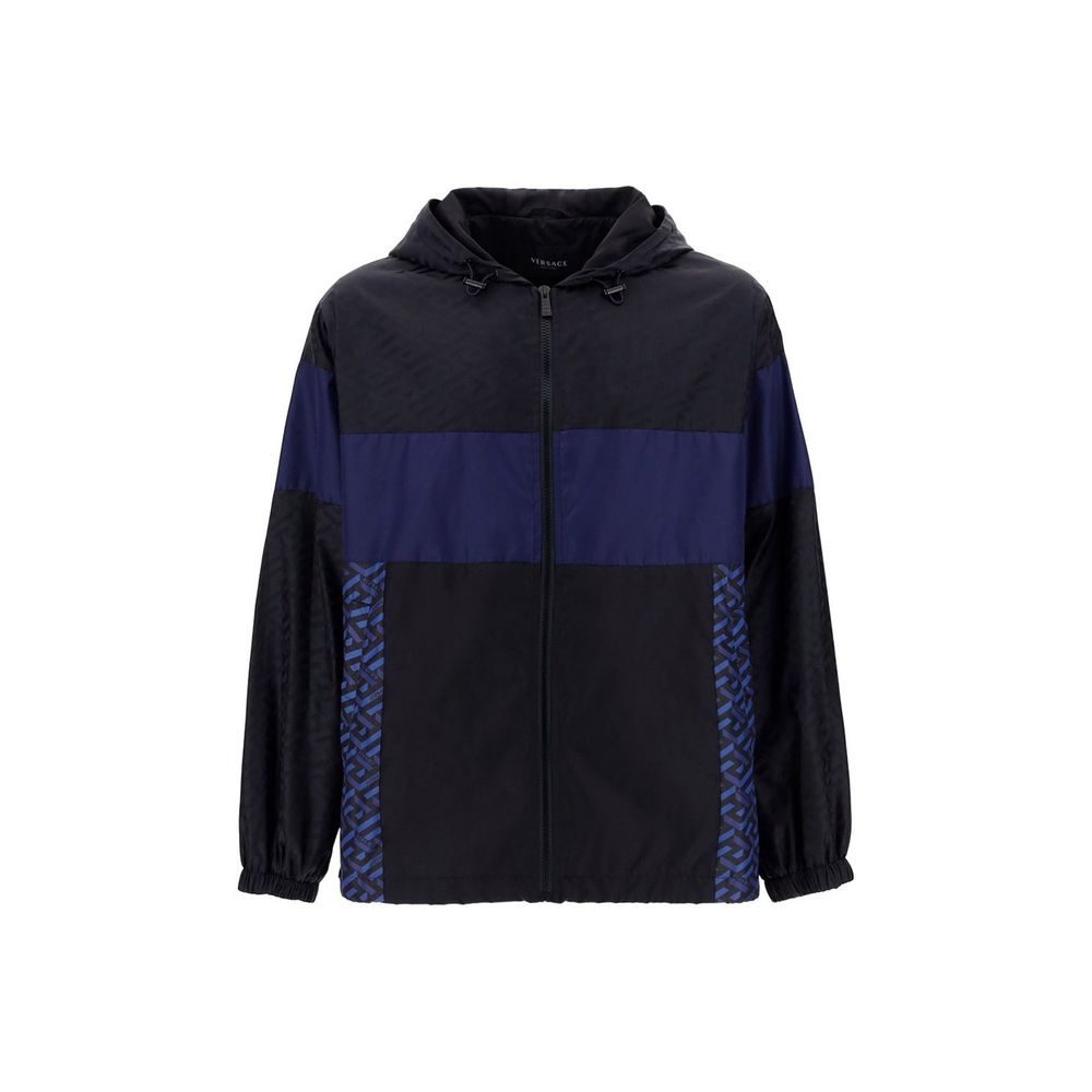 Jaqueta corta-vento com capuz Versace