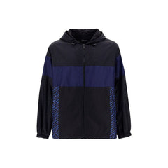 Jaqueta corta-vento com capuz Versace