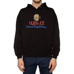 Moletom com capuz e logotipo da Versace