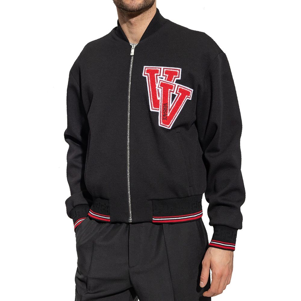 Jaqueta bomber com patch da Versace