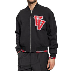 Jaqueta bomber com patch da Versace