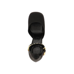 Versace Sapatos Plataforma de Cetim de Seda