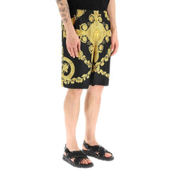 Shorts de seda Versace