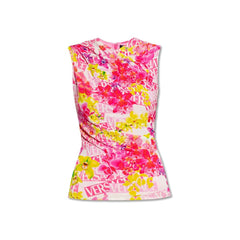 Blusa estampada sem mangas Versace