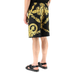 Shorts de seda Versace