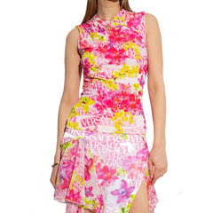 Blusa estampada sem mangas Versace