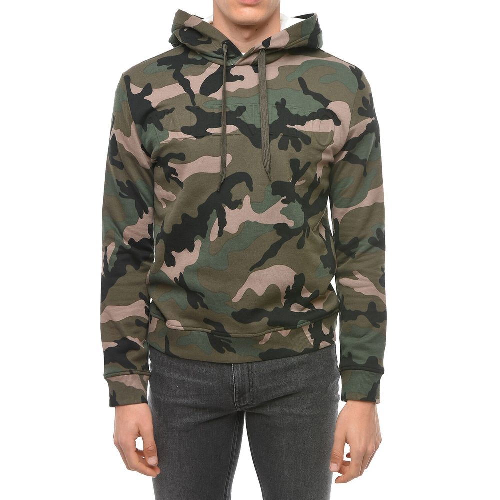 Moletom com capuz e estampa camuflada Valentino