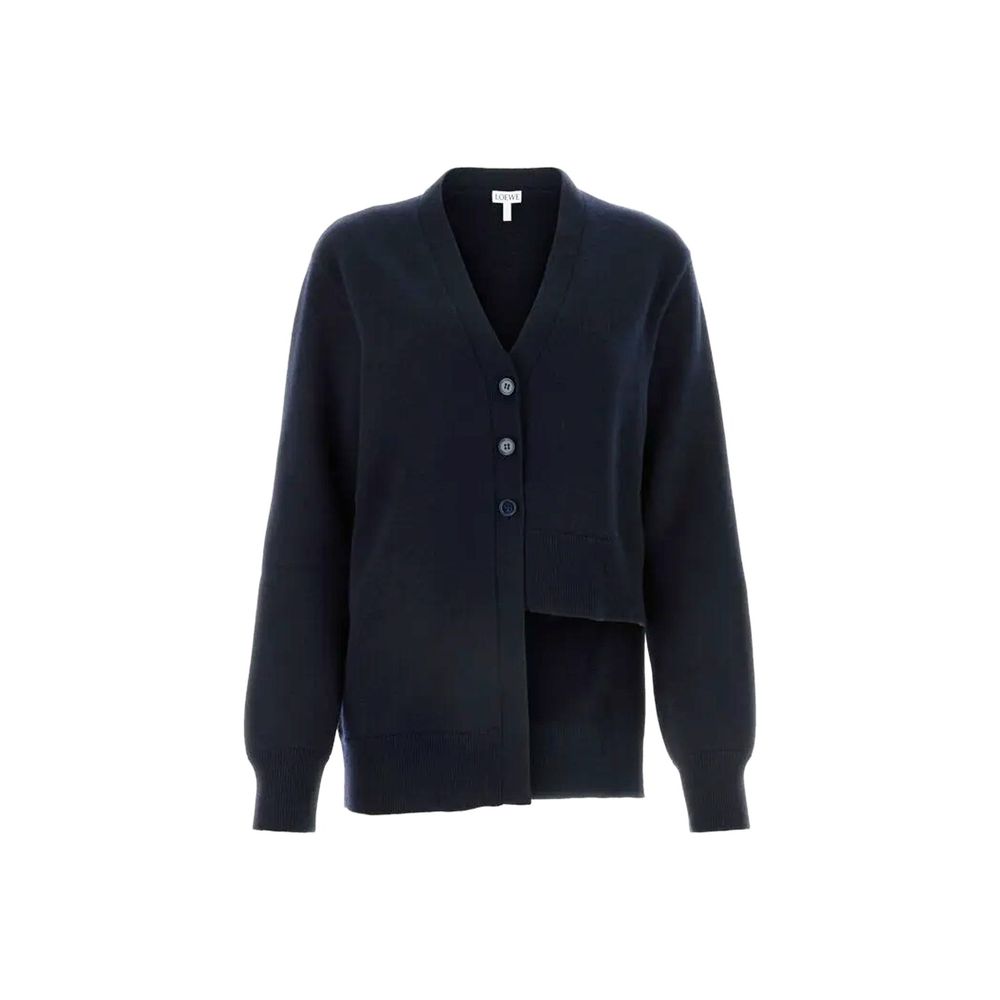 Cardigan de cashmere assimétrico da Loewe