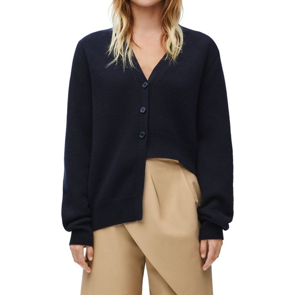 Cardigan de cashmere assimétrico da Loewe