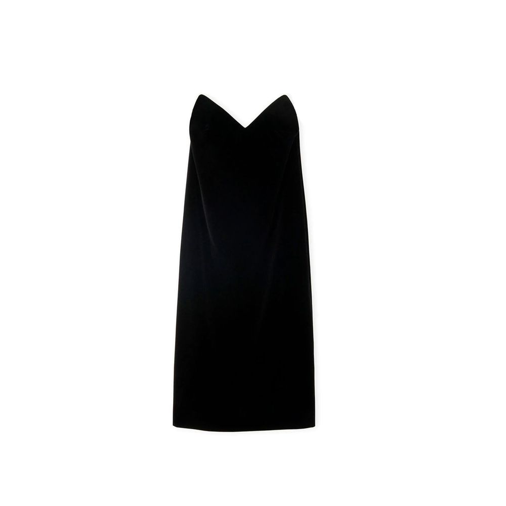 Vestido de veludo bustiê Loewe
