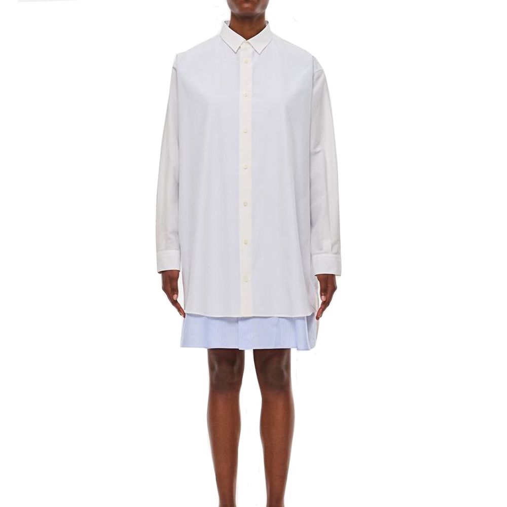 Vestido-camisa de camada dupla da Loewe