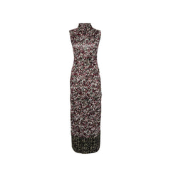 Vestido longo com estampa de malha da Loewe