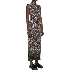 Vestido longo com estampa de malha da Loewe