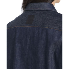 Vestido-camisa jeans com corrente da Loewe