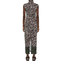 Vestido longo com estampa de malha da Loewe