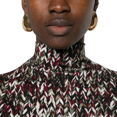 Vestido longo com estampa de malha da Loewe