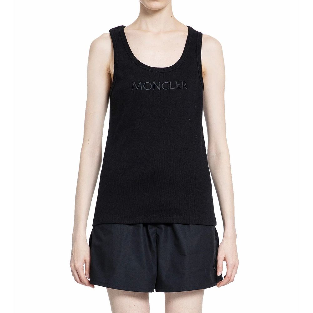Camiseta sem mangas com logotipo da Moncler