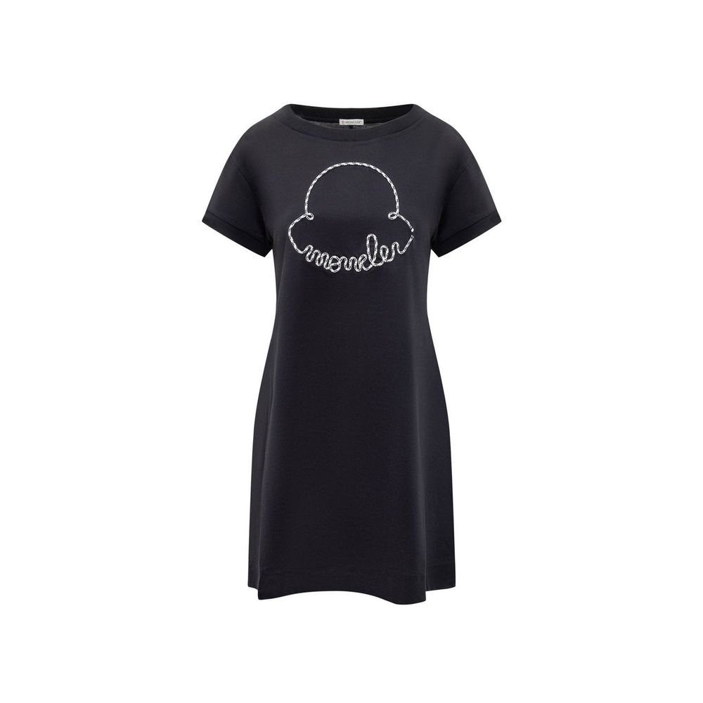 Vestido curto Moncler Cotton Logo