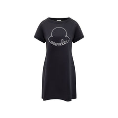 Vestido curto Moncler Cotton Logo
