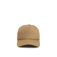 Boné de beisebol de algodão Saint Laurent
