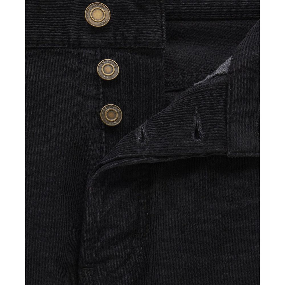 Jeans Saint Laurent Corduroy com perna reta