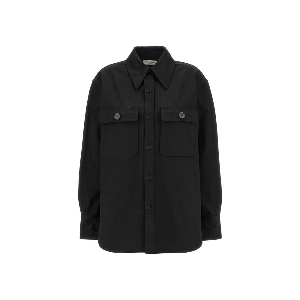 Camisa de algodão Saint Laurent