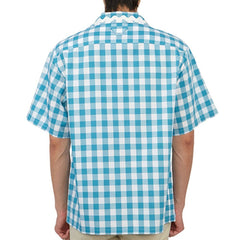 Camisa de algodão xadrez Prada