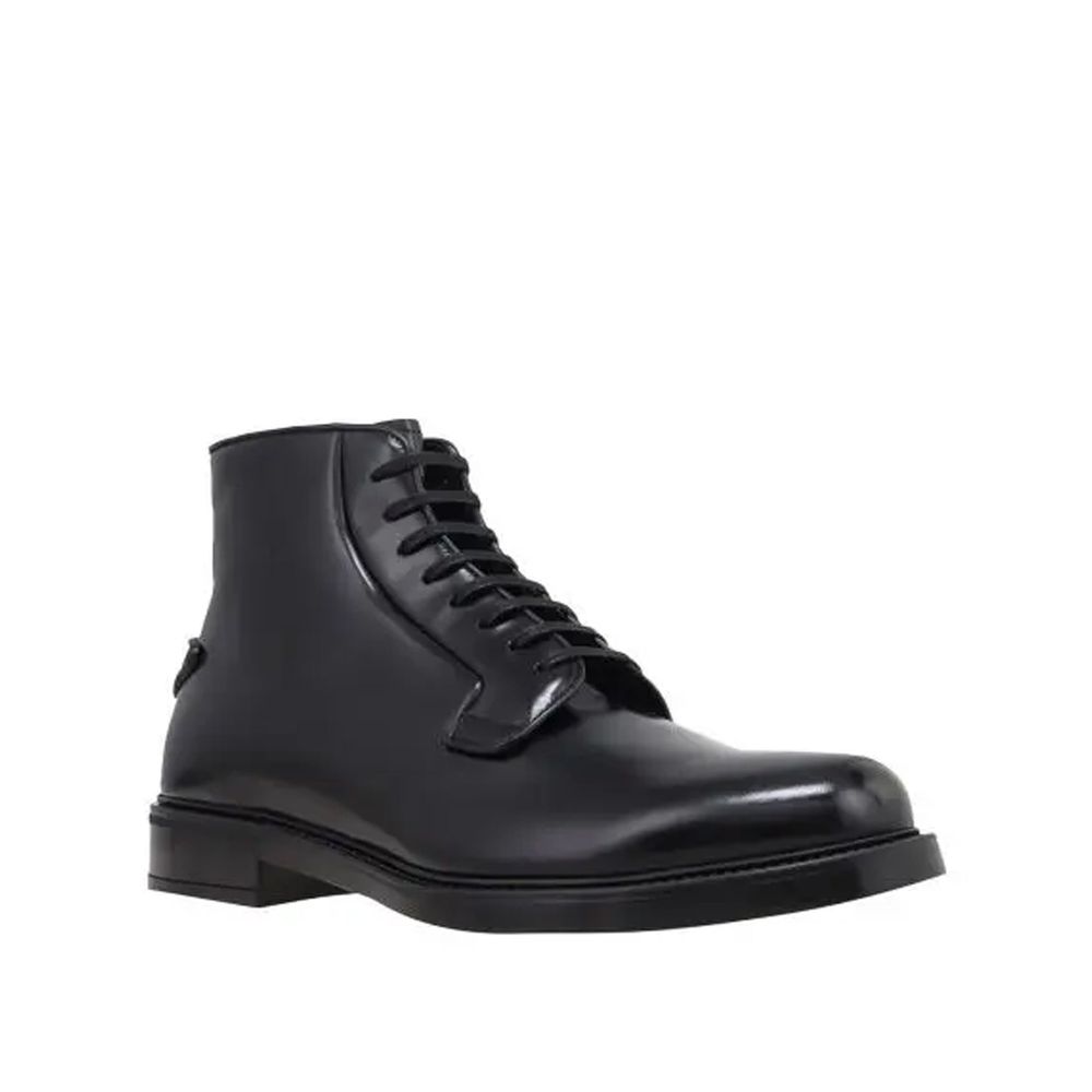 Botas de couro Prada com cadarço