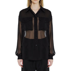 Camisa de musselina crepe de seda Saint Laurent