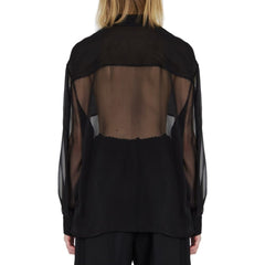 Camisa de musselina crepe de seda Saint Laurent