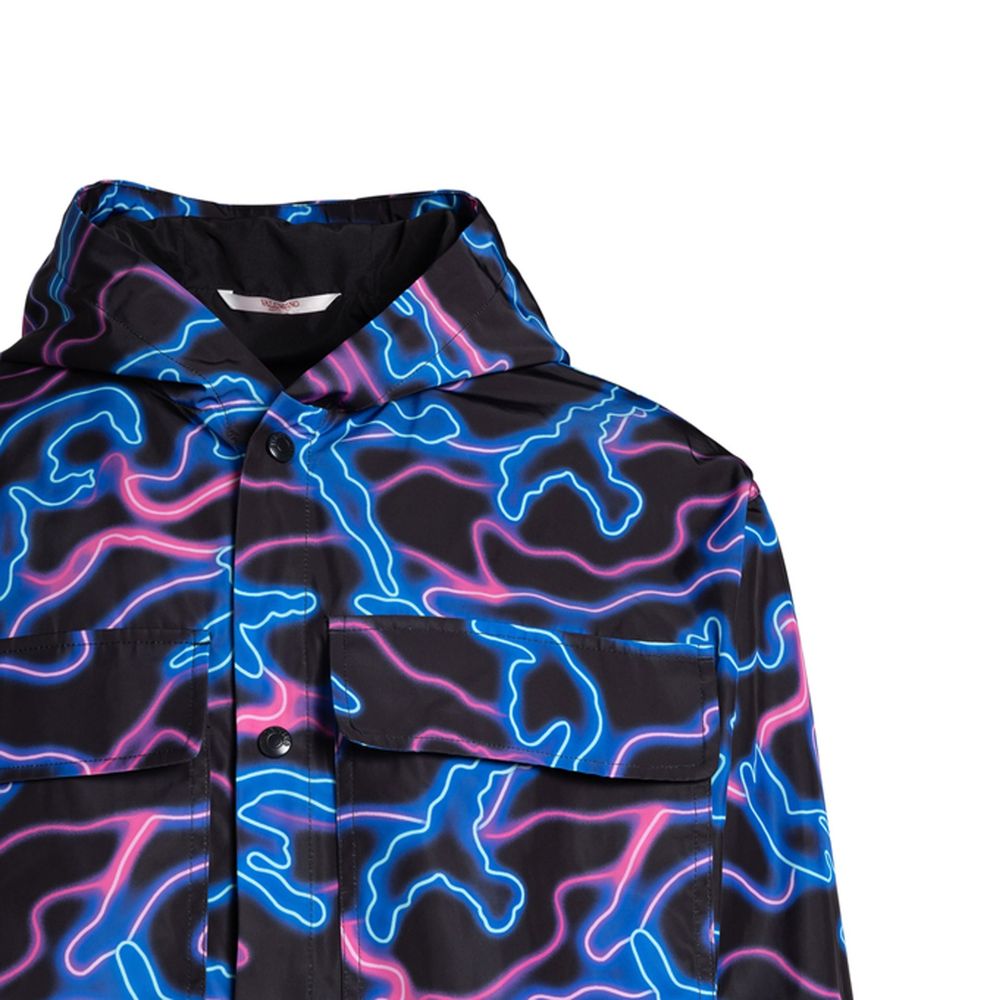 Jaqueta com capuz estampada Valentino