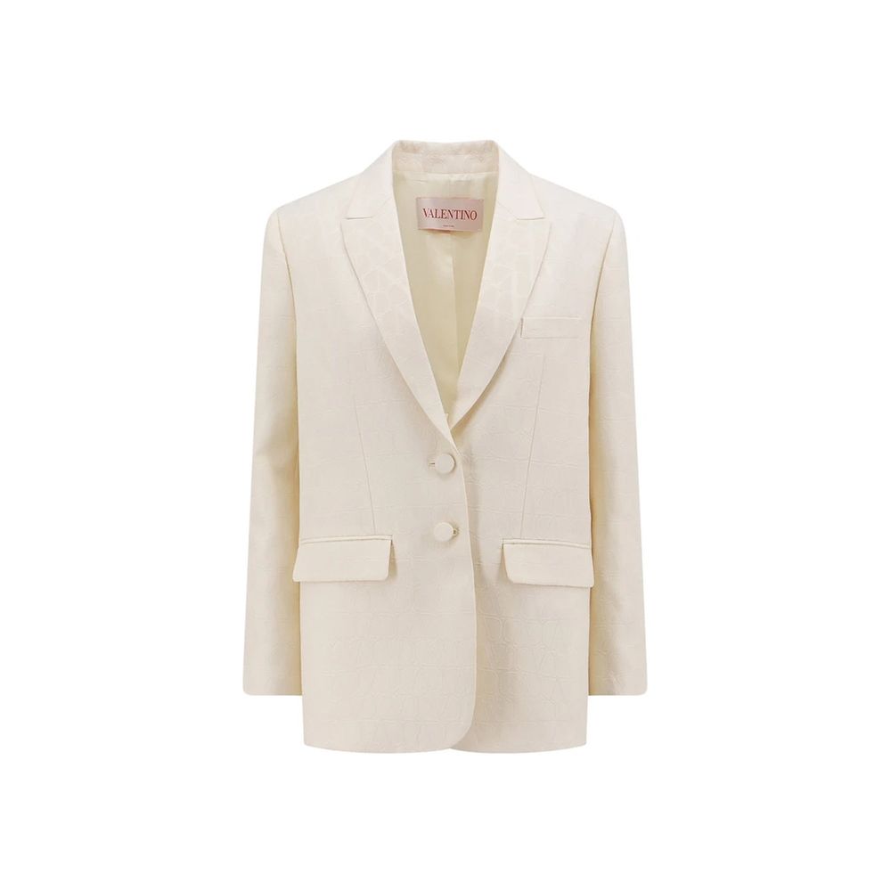Jaqueta Valentino Iconographe de lã e seda Toile