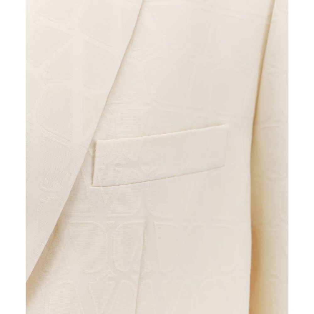 Jaqueta Valentino Iconographe de lã e seda Toile