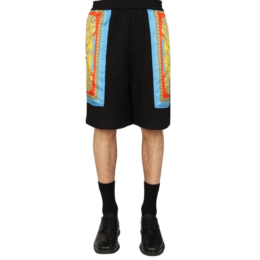 Versace Barocco Deusa Night Print Shorts