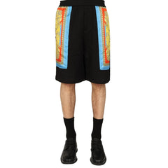 Versace Barocco Deusa Night Print Shorts